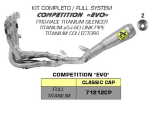 Arrow volledig systeem 71212CP voor Honda CBR 1000 RR-R 2020