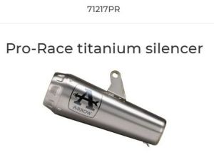 Arrow Slip-on 71217PR voor oa Honda CB 650 R 2019-2023