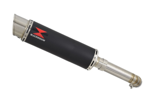 BWE Slip-On Zwart RVS Rond 360mm voor DL1000 V STROM en XT 2014-2019 geen koff