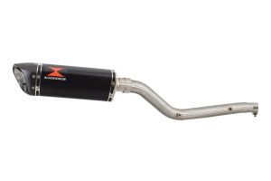BWE Slip-On Zwart RVS Tri-Oval 300mm voor DRZ 400 S / SM 2000-2019