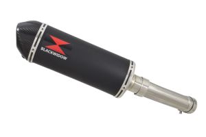 BWE Slip-On Zwart RVS Ovaal 300mm voor FZ8 FZ8N FZNS FZ8 Fazer 8 RN25 2010-2016