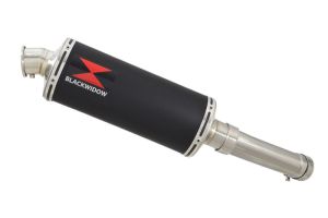 BWE Slip-On Zwart RVS Rond 300mm voor FZ8 FZ8N FZNS FZ8 Fazer 8 RN25 2010-2016