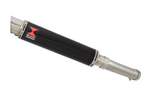 BWE Slip-On Zwart RVS Rond 350mm voor FZ8 FZ8N FZNS FZ8 Fazer 8 RN25 2010-2016