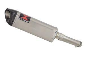 BWE Slip-On RVS Tri-Oval 350mm voor FZ8 FZ8N FZNS FZ8 Fazer 8 RN25 2010-2016