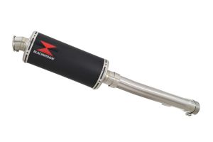 BWE Slip-On Zwart RVS Ovaal 300mm voor FZS1000 FAZER 2001 2002 2003 2004 2005