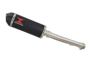 BWE Slip-On Zwart RVS Ovaal 300mm voor FZS1000 FAZER 2001 2002 2003 2004 2005