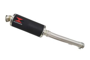 BWE Slip-On Zwart RVS Rond 300mm voor FZS1000 FAZER 2001 2002 2003 2004 2005