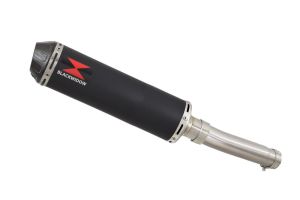 BWE Slip-On Zwart RVS Rond 370mm voor FZS600 Fazer 1998-2003