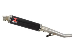 BWE Slip-On Zwart RVS Rond 350mm voor Bandit Oil Cooled-GSF1200 1996-2007-G