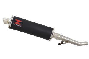 BWE Slip-On Zwart RVS Ovaal 400mm voor Bandit Oil Cooled-GSF1200 1996-2007-G