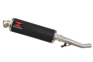 BWE Slip-On Zwart RVS Rond 400mm voor Bandit Oil Cooled-GSF1200 1996-2007-G