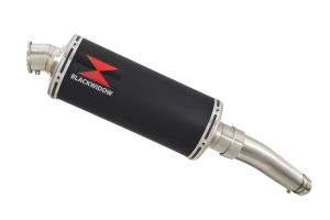 BWE Slip-On Zwart RVS Ovaal 300mm voor GSR 750 2011 2012 2013 2014 2015 2016