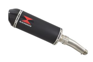 BWE Slip-On Zwart RVS Ovaal 300mm voor GSR 750 2011 2012 2013 2014 2015 2016