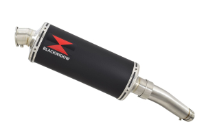 BWE Slip-On Zwart RVS Rond 300mm voor GSR 750 2011 2012 2013 2014 2015 2016