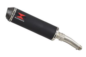 BWE Slip-On Zwart RVS Rond 370mm voor GSR 750 2011 2012 2013 2014 2015 2016