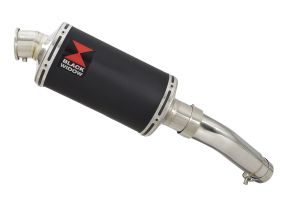 BWE Slip-On Zwart RVS Ovaal 230mm voor GSX-S1000 & GSX-S 1000 F 2015-2020 (Nake