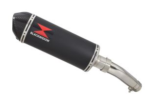 BWE Slip-On Zwart RVS Ovaal 300mm voor GSX-S1000 & GSX-S 1000 F 2015-2020 (Nake