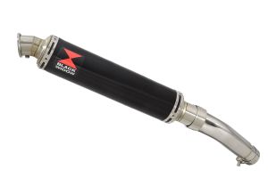 BWE Slip-On Zwart RVS Rond 350mm voor GSX-S1000 & GSX-S 1000 F 2015-2020 (Nake