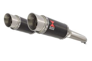 BWE Slip-On Carbon Rond 200mm voor GSX1300R Hayabusa 2008-2020