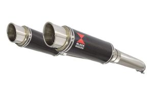 BWE Slip-On Carbon Rond 230mm voor GSX1300R Hayabusa 2008-2020