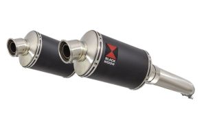 BWE Slip-On Zwart RVS Ovaal 230mm voor GSX1300R Hayabusa 2008-2020