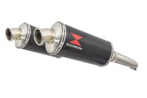 BWE Slip-On Carbon Ovaal 300mm voor GSX1300R Hayabusa 2008-2020