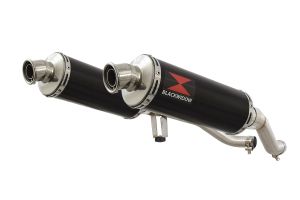 BWE Slip-On Zwart RVS Rond 300mm voor GW 250 Inazuma-GW 250 S/F (USA)-GSR 250