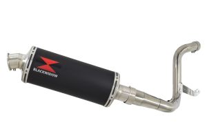 BWE Slip-On Zwart RVS Rond 300mm voor 125 DUKE & 200 2011 2012 2013 2014 2015