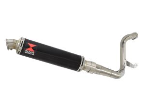 BWE Slip-On Zwart RVS Rond 350mm voor 125 DUKE & 200 2011 2012 2013 2014 2015