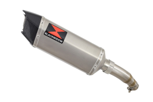 BWE Slip-On RVS Hexagonaal 300mm voor Z125 & Ninja 125 2018-2022