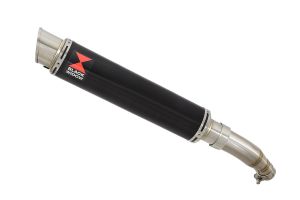 BWE Slip-On Zwart RVS Rond 350mm voor Z125 & Ninja 125 2018-2022