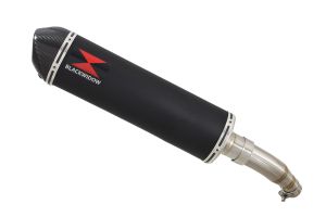 BWE Slip-On Zwart RVS Ovaal 400mm voor Z125 & Ninja 125 2018-2022