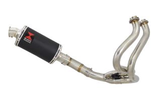 BWE Volledig systeem Zwart RVS Ovaal 230mm voor NINJA 650 2017-2020 ->