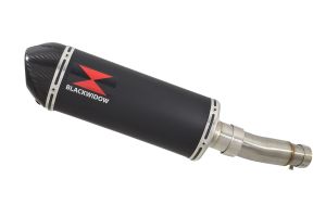 BWE Slip-On Zwart RVS Ovaal 300mm voor SFV 650 Gladius 2009-2016
