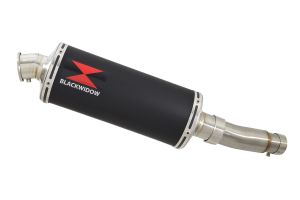 BWE Slip-On Zwart RVS Rond 300mm voor SFV 650 Gladius 2009-2016