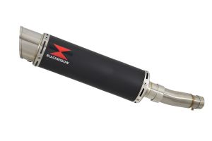 BWE Slip-On Zwart RVS Rond 360mm voor SFV 650 Gladius 2009-2016