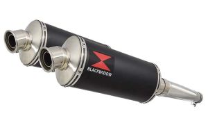 BWE Slip-On Zwart RVS Ovaal 300mm voor TDM 900 2002-2009