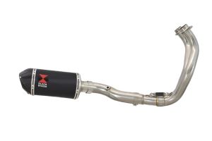 BWE Volledig systeem Zwart RVS Ovaal 200mm voor MT-07 2014-2020-MT-07 Moto Cage 201