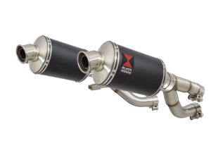 BWE Slip-On Zwart RVS Ovaal 230mm voor V-MAX 1200 1984-2007
