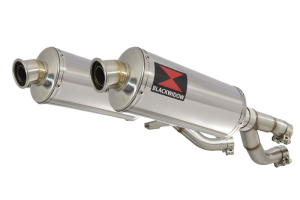 BWE Slip-On RVS Ovaal 300mm voor V-MAX 1200 1984-2007