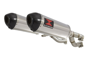 BWE Slip-On RVS Ovaal 300mm voor V-MAX 1200 1984-2007