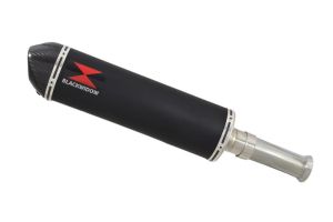 BWE Slip-On Zwart RVS Ovaal 400mm voor VFR750 (RC36) FR FS FT FV 1994 1995 1996