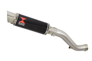 BWE Slip-On Zwart RVS Rond 230mm voor VFR1200F (SC36) 2010 2011 2012 2013 2014