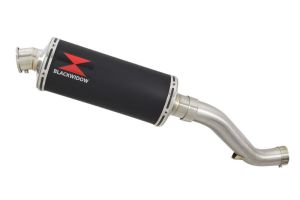 BWE Slip-On Zwart RVS Ovaal 300mm voor VFR1200F (SC36) 2010 2011 2012 2013 2014