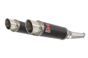 BWE Slip-On Carbon Rond 230mm voor VTR1000F (SC36) Firestorm / Superhawk FV