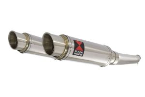 BWE Slip-On RVS Rond 230mm voor VTR1000F (SC36) Firestorm / Superhawk FV