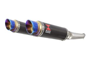 BWE Slip-On Carbon Rond 230mm voor VTR1000F (SC36) Firestorm / Superhawk FV-F6 1997-2006