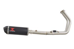 BWE Volledig systeem Zwart RVS Ovaal 300mm voor VULCAN 650 S EN650 2015 2016 2017 2
