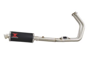 BWE Volledig systeem Zwart RVS Ovaal 300mm voor VULCAN 650 S EN650 2015 2016 2017 2018 2