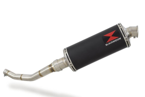 BWE Slip-On Zwart RVS Ovaal 300mm voor WR 125 R/X 2009-2017